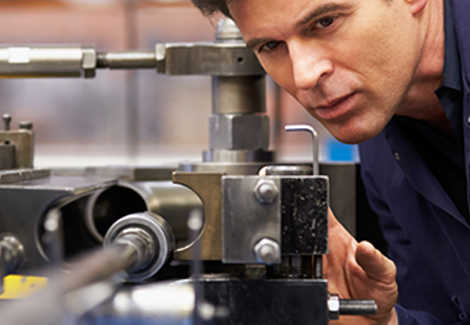 man busy with engineering work